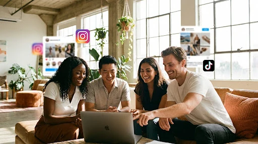 Social Media Agency Team Collaboration